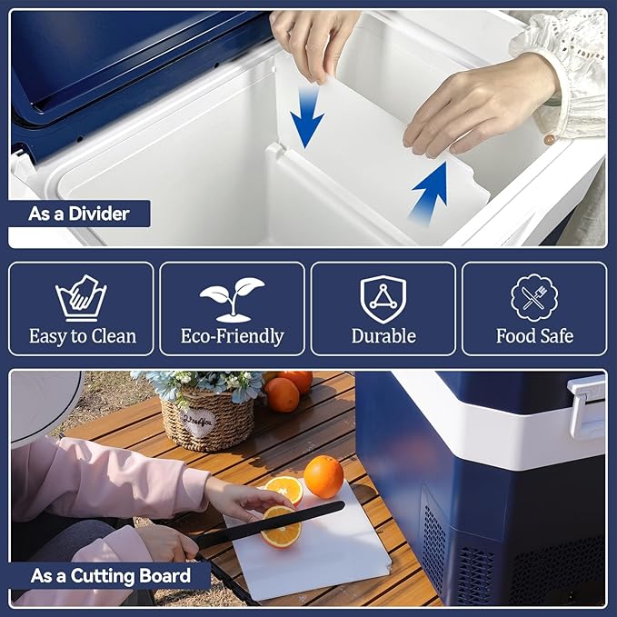 Car Fridge Portable 12V Refrigerator 40 Quart 12 Volt Freezer Compressor Cooler 12V/24V DC 110～240