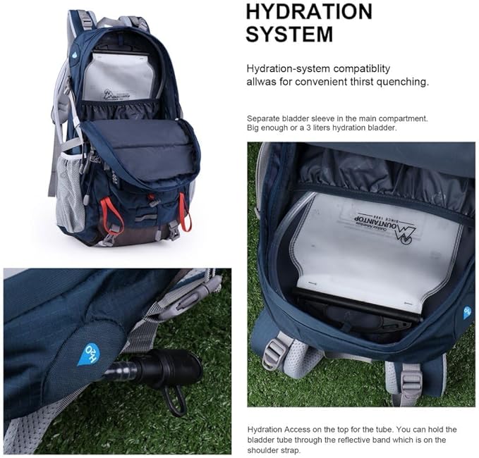 MOUNTAINTOP 25L/40L Hiking Backpack,Lightweight Travel Backpack for Men Women Outdoor Backpacking