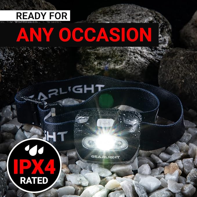 GearLight USB Rechargeable Headlamp Flashlight - S500 Running, Camping, and Outdoor LED Headlight