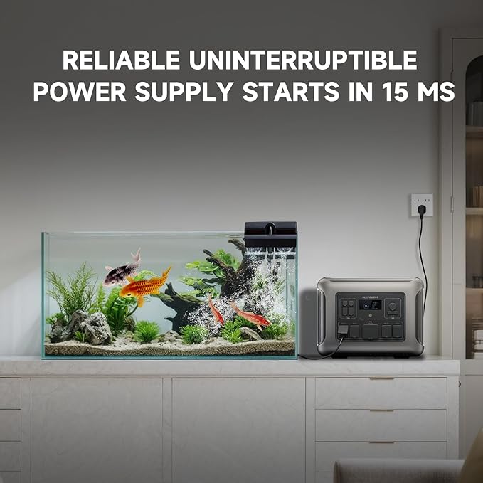 ALLPOWERS R2500 Portable Power Station, 2016Wh LiFePO4 Battery Backup with 4x 2500W AC Outputs