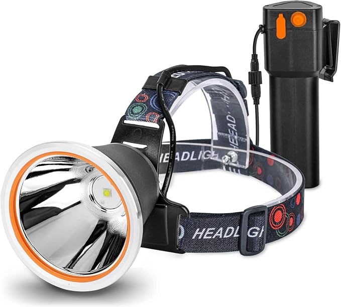 High Power LED Headlamp Separation Design Outdoor Head Lamps Waterproof&Rechargeable Long Distance
