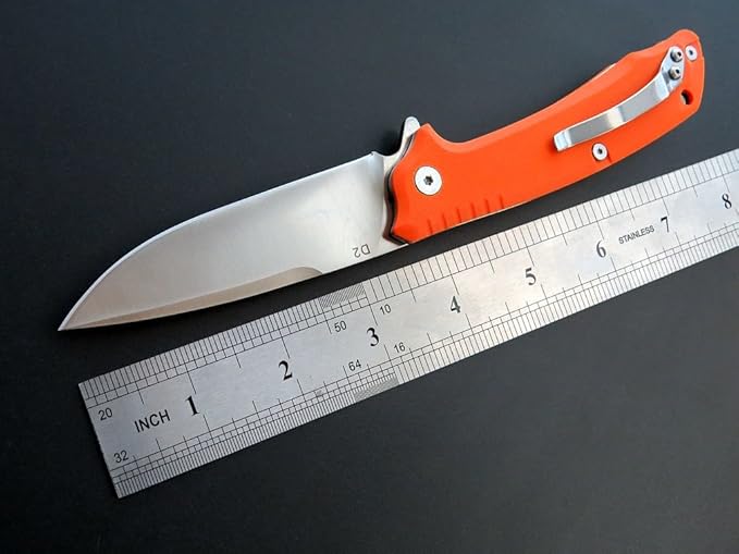 Eafengrow EF223 Folding Knife D2 Blade with G10 Handle Multi EDC Pocket Knife for Outdoor Camping