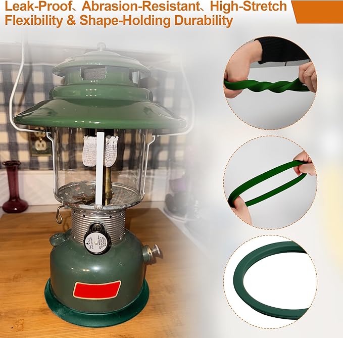 SUNJIKA Camping Kerosene Lamp Silicone Tank Base Protector for Coleman Lanterns, Scratch-Resistant