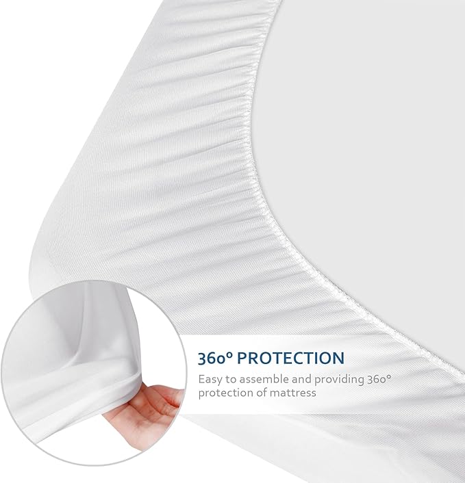 Cot Sheets 31" x 75"(2 Pack), Cot Fitted Sheet Ultra Soft and Breathable Snug Fit for Narrow Twin