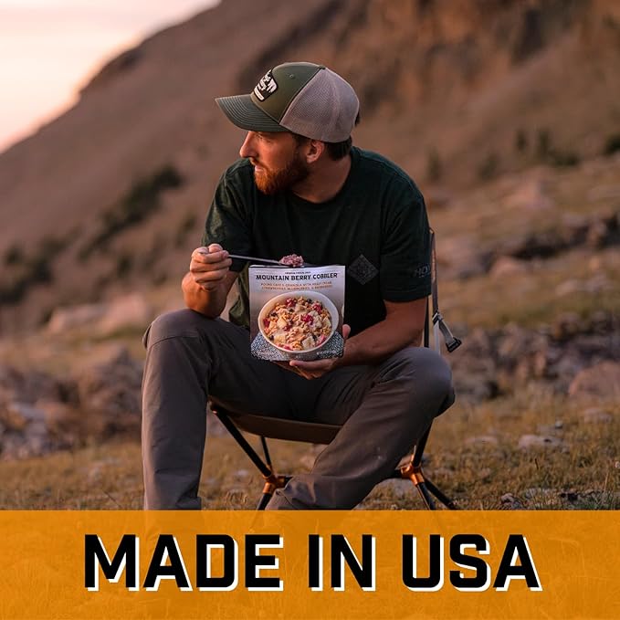 Peak Refuel Cobbler | Protein | Calories | 100% Real Ingredients | Premium Freeze Dried Backpacking