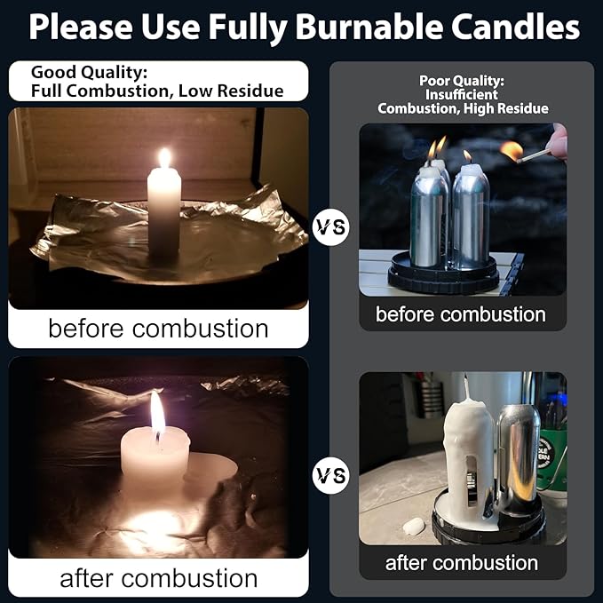 Candle Lantern, Camping Gear for Campers and Emergency Use, Without Candles (Silver)