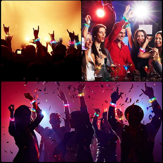 36Pcs LED Bracelets Glow Sticks Glow in the Dark Party Supplies for Kids/Adults, Halloween Party