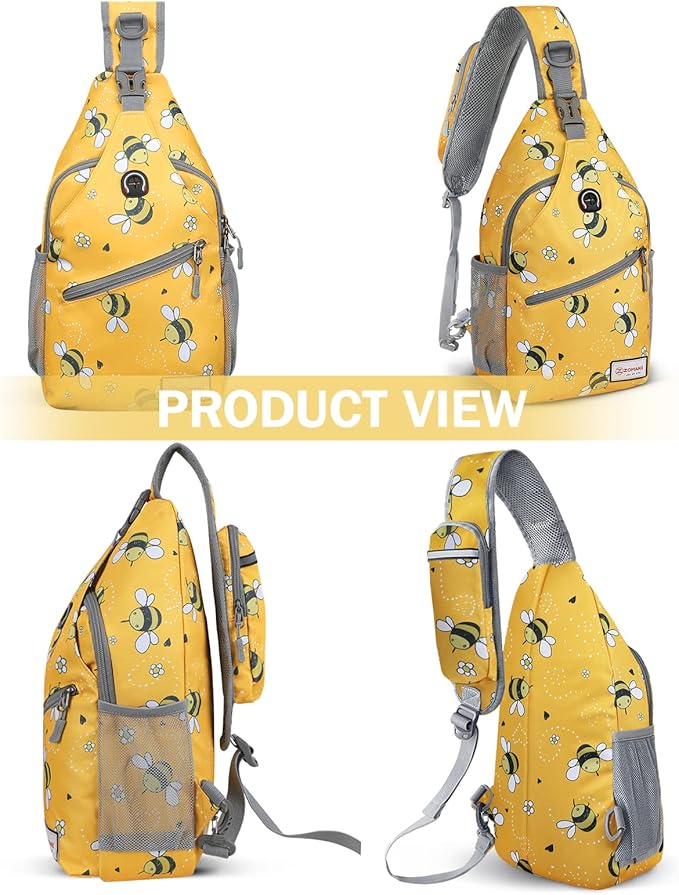ZOMAKE Sling Bag,Small Crossbody Sling Backpack,Water Resistant Shoulder Daypack for Travel,Anti