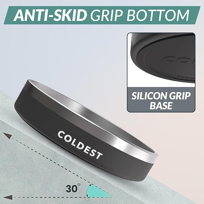 Coldest Dog Bowl - Anti Rust Metal, Non Slip, 3 Layers Insulated Stainless Steel Dog Bowls - Spill