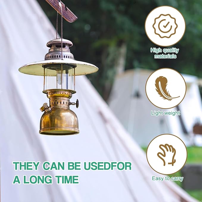 20Pcs Lantern Mantles Propane Lantern Mantles, Soft Light Propane Lampshades for Outdoor Camping