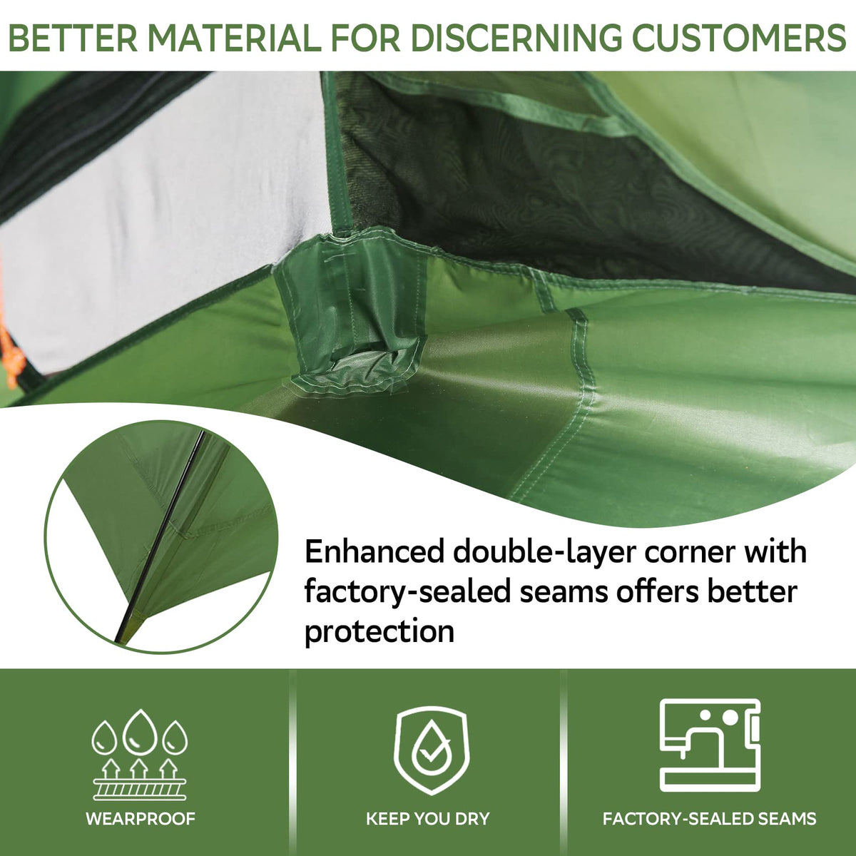 Clostnature 3 Person Lightweight Backpacking Tent, Camping Tent
