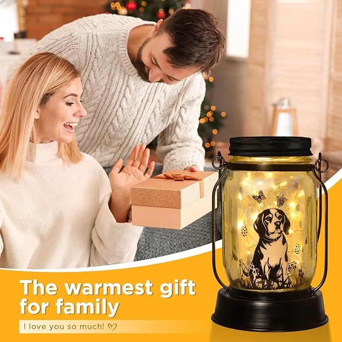 kyoryuger Beagle Gifts for Women/Men Beagle Solar Lanterns Dog Mom Birthday Dog Lovers Lantern Pet