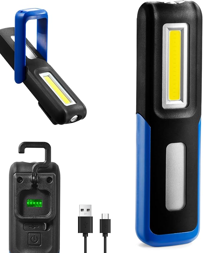 Work Light, 1000 Lumens Bright LED Work Lights, Rechargeable Work Light for Mechanics Portable&