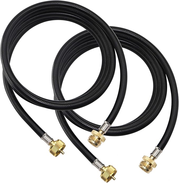LONGADS Packs of 2 (12 FT) Propane Torch Extension Hose for Propane Tree Distribution Tree Post, T