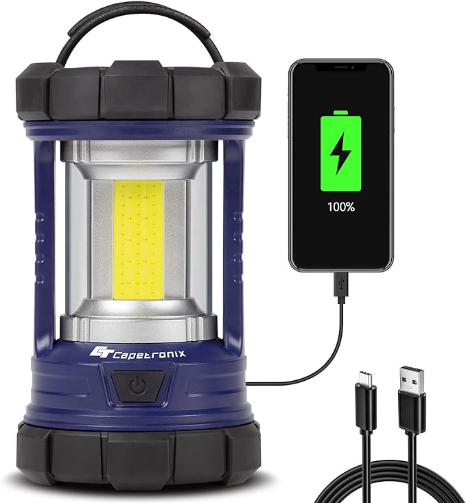 Camping Lantern, 3200LM LED Lanterns for Power Outages, 4600mAh Phone Charger & Rechargeable