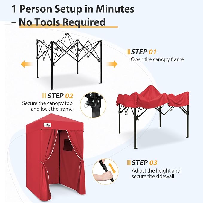 EAGLE PEAK EAGLE PEAK Flex Ultra Compact Pop-up Canopy, Sun Shelter, Changing Room, Portable