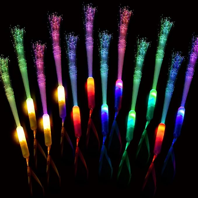 M.best 72pcs Glow Sticks Party Supplies, 3 Modes Colorful Flashing LED Light Up Glow Wands Sticks