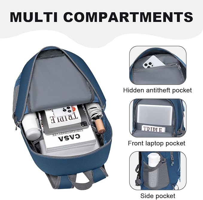 MIYCOO Backpack - Ultra Lightweight Packable Backpack for Travel Camping, 45L Hiking Back Pack