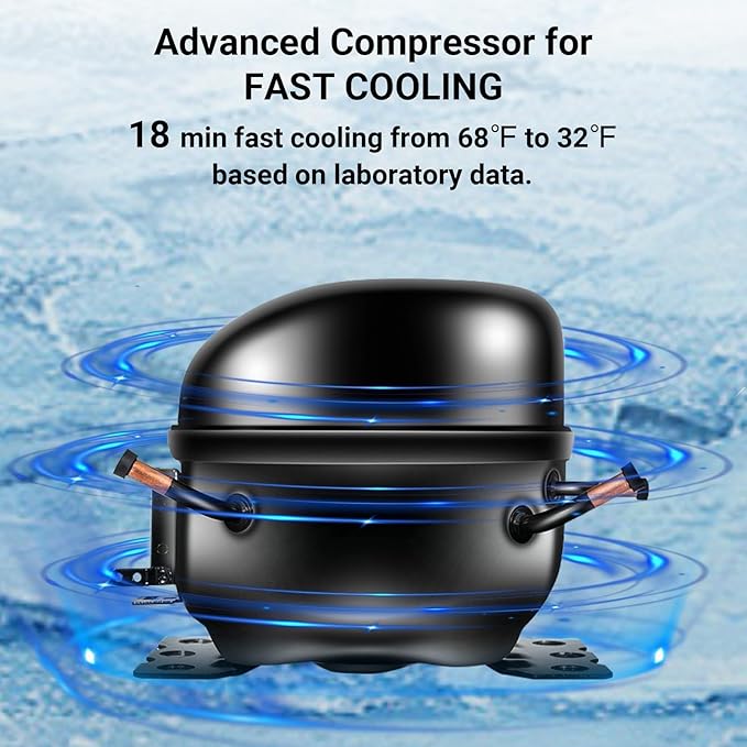 Smad Electric Cooler 69QT(65L), 12 Volt Refrigerator -4?~50?, Portable Freezer 12/24V DC for
