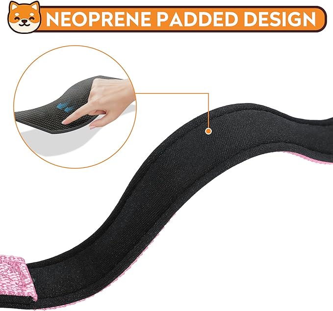 Reflective Dog Collar, Adjustable Soft Neoprene Padded Nylon Pet Collars with Buckle for Puppy and