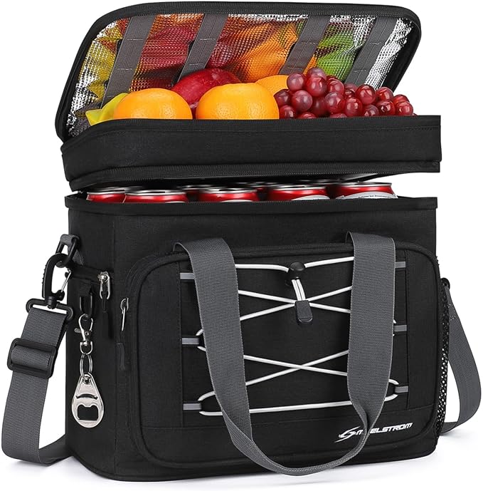 Maelstrom Collapsible Soft Cooler Bag, 24/30/60/75 Cans Beach Cooler, Ice Chest, Leakproof &