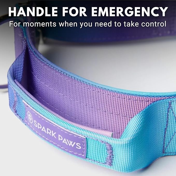 Spark Paws Tactical Dog Collar - Heavy Duty, Premium Quality, Thick and Durable for Large and