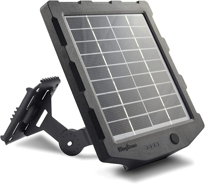 Trail Camera Solar Panel, WingHome Solar Battery Charger Kit 12V/1A 6V/1.5A with Build-in 2000mAH