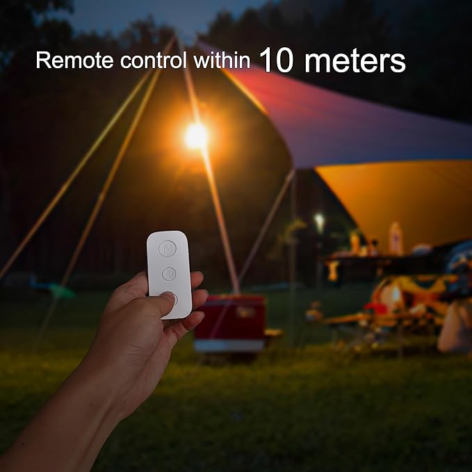 Portable 1500LM LED Camping Lantern,10000mAh Rechargeable Battery, 3 Light Modes,Brackets,Magnetic