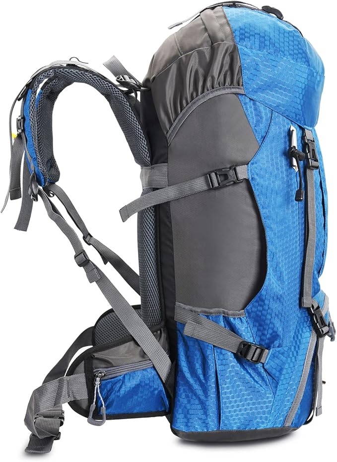 Bseash 60L Waterproof Hiking Camping Backpack with Rain Cover, Large Outdoor Sport Travel Daypack