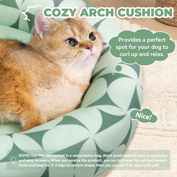 Cat Bed, 20In Dog Beds for Small Dogs, Calming Cat & Dog Beds for Indoor Pets, Pet Beds Comfortable
