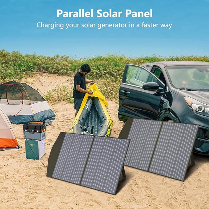 ALLPOWERS SP027 100W Foldable Solar Panel, 23% Efficient IP66 Waterproof for Power Station