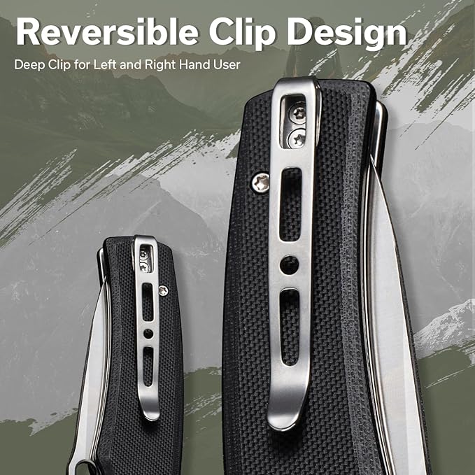 SENCUT Pocket Knife for Men, Vesperon Folding Knives for EDC, 3.35" Blade G10 Handle, Liner Lock