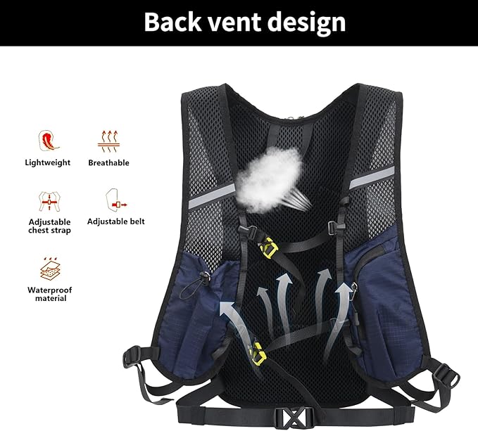 15L Small Hiking Backpack Lightweight Hydration Backpack for Men Women, Warterproof Hiking Daypack