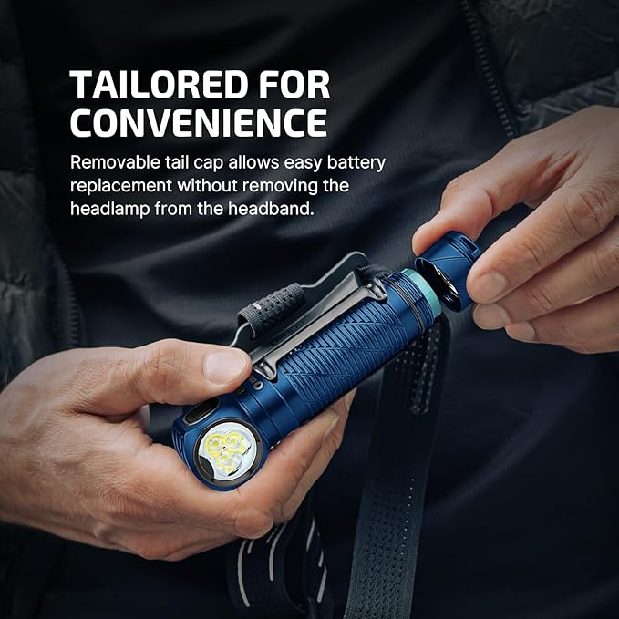 OLIGHT Perun 3 Rechargeable Headlamp Flashlight, 3000 Lumens LED Headlight with Red Light