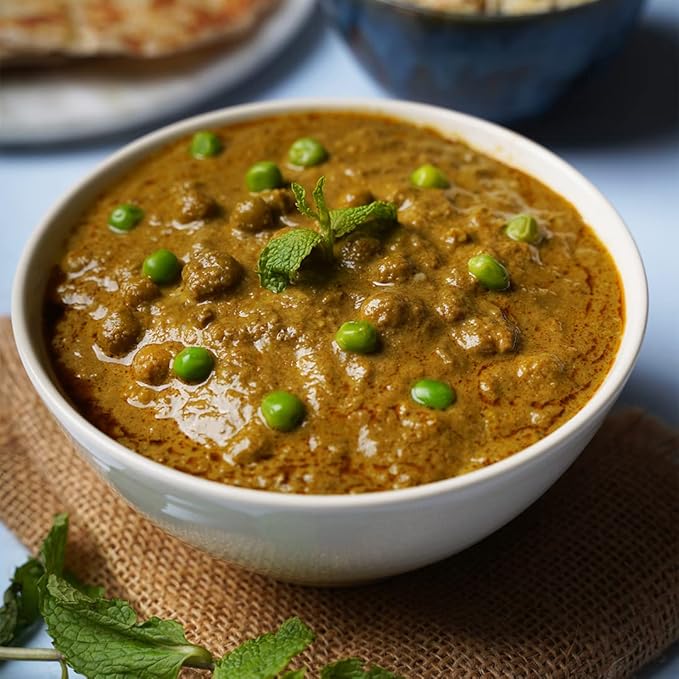 Ashoka Ready to Heat Vegan Curries 1932, Fenugreek Leaves & Green Peas, All-Natural Curry, Shahi