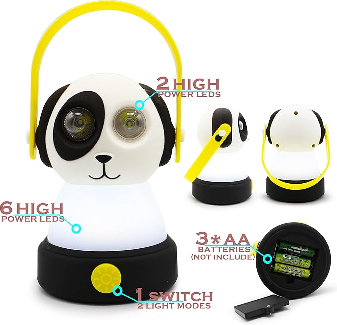 Outdoor Equipment LED Camping Lantern & Headlamp Set for Kids, FANT.LUX Battery Powered Night Light