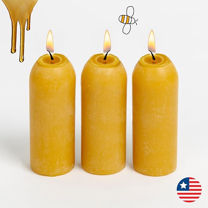 UCO 12-Hour Natural Beeswax Long-Burning Candles for UCO Candle Lanterns and Emergency