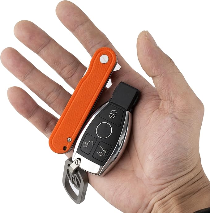 G040 Pocket Knife, 2.75'' D2 Steel Blade G10 handle, Small EDC Knife with Pocket Clip for Men