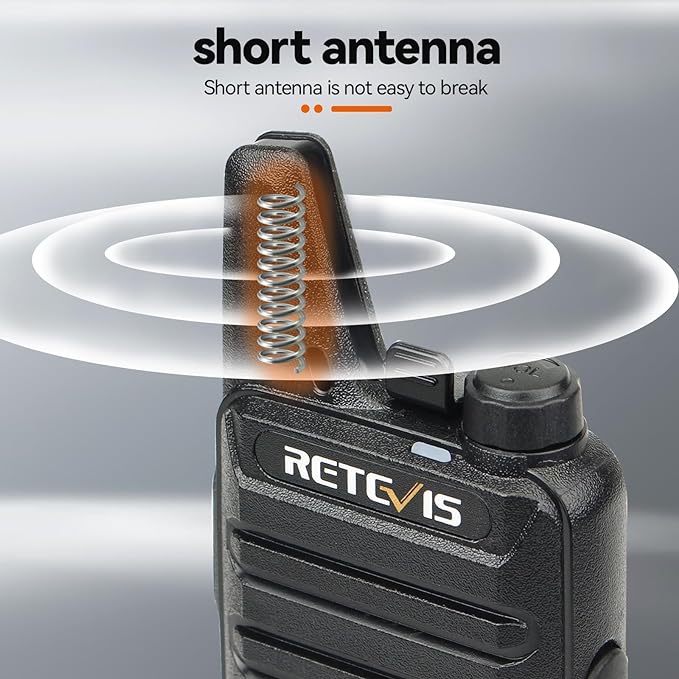 Retevis RT22 Two Way Radio Long Range Rechargeable,Portable 2 Way Radio, USB-C Charging, Handsfree
