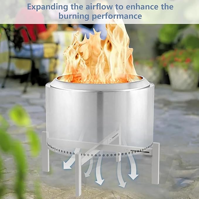 Firepit Stand for Solo Stove Accessories Bonfire Ranger Yukon and Other from 15 to 27 inch Fire Pit