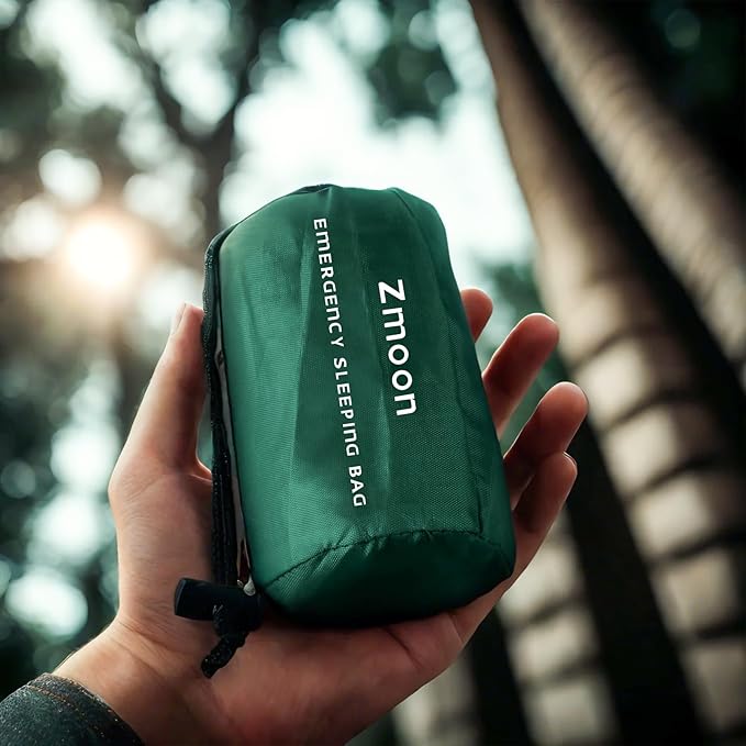 Zmoon Emergency Sleeping Bag Survival Bag, Portable Waterproof Thermal Bivy Sacks,Bivvy