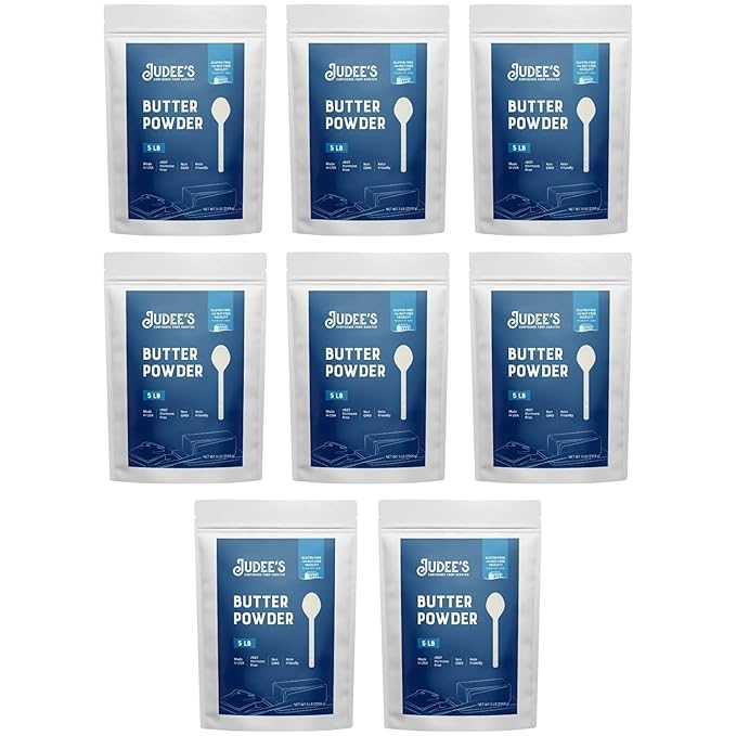 Judee's Gluten Free Butter Powder - Gluten Free Baking & Keto Snacks - Works with Powdered