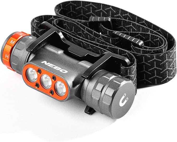 NEBO Transcend 1500 Rechargeable Headlamp | 1,500 Lumens, 5 Light Modes, Detachable Magnetic Work