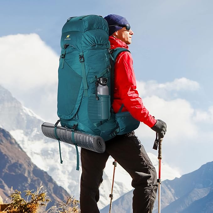 N NEVO RHINO Internal Frame Hiking Backpack 50/60/65/70/80L, Mountain Climbing Camping Backpack