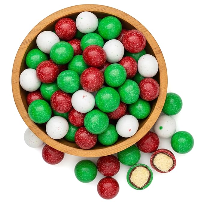 NY Spice Shop Multicolor Chocolate Malt Balls Party Decorations - 1 Pound Malted Milk Ball Candy