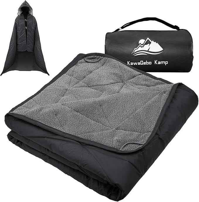 Outdoor Waterproof Blanket, Foldable Fleece Stadium Blanket for Outdoor Sports Event, Camping, Car