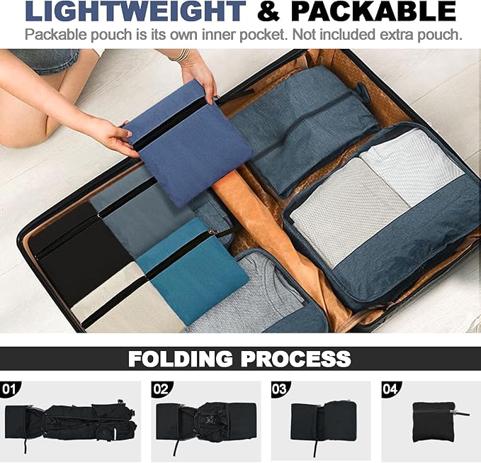 Seektop 15L Small Hiking Backpack for Women Men, Foldable Packable Backpack with Phone Pocket