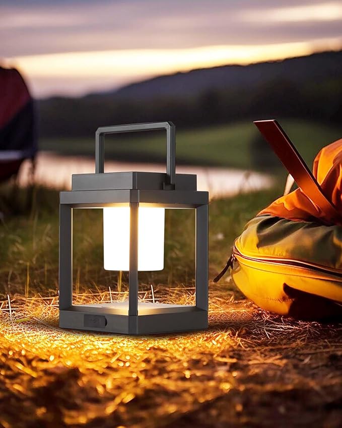 Solar Lanterns Outdoor Table Lamp, Led Lamps for Nightstand, Outdoor Table Lamp for Patio
