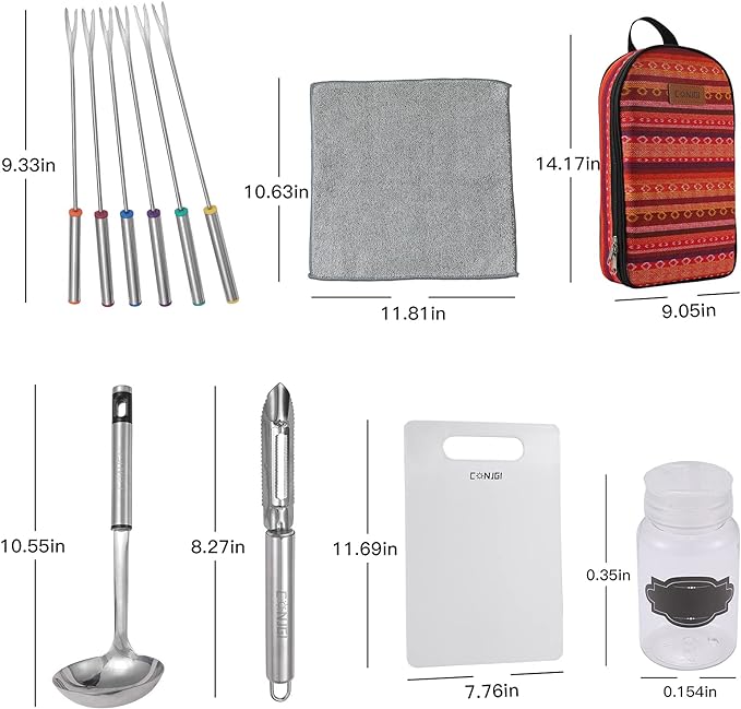 Camping Cookware Storage Bag - Camping Cooking Utensils Set Bag Camping Tool Portable Storage Bag