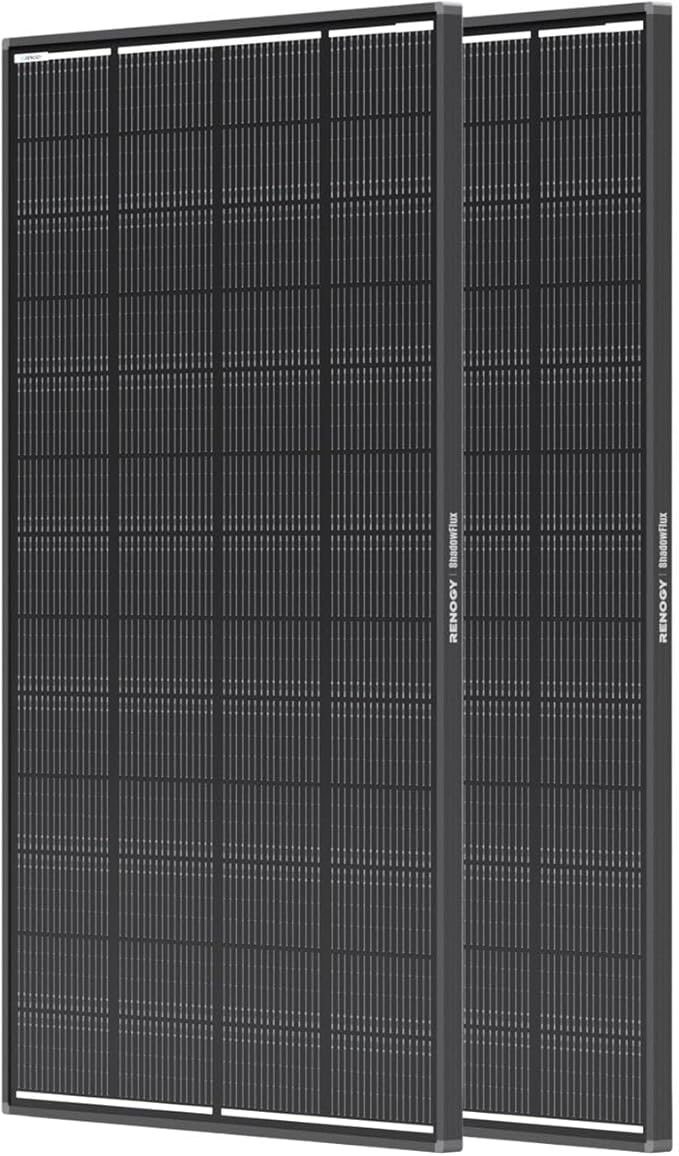 Renogy 400 Watt ShadowFlux Anti-Shading Solar Panel N-Type, 2PCS 200W Solar Panels 12 Volt 16BB